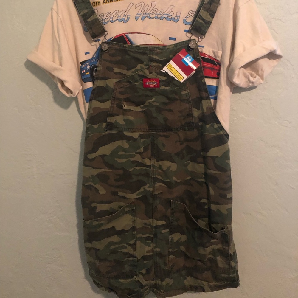Urban Outfitters X Dickies Camo Overall Dress